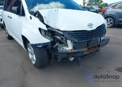2011 Toyota Sienna Base V6 из США, поврежденный, VIN 5TDZK3DC5BS164903